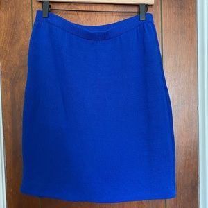 Vintage Royal Blue Knit Skirt